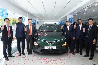 VinFast opens largest showroom in India at Chennais Teynampet

