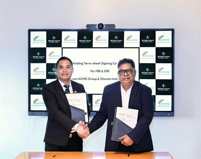 Stavian Industrial Metal and ACME Group sign binding terms for green HBI/DRI offtake agreement