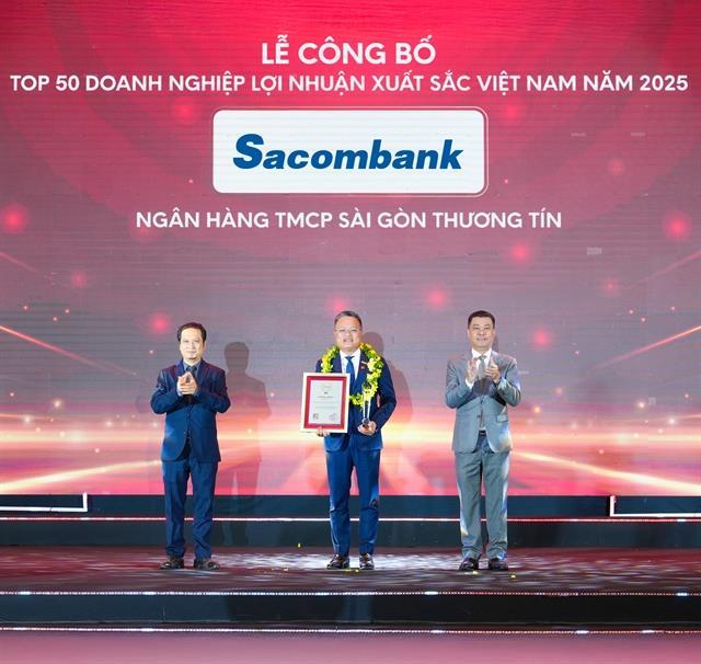 Sacombank maintains strong performance, ranks among Việt Nams most profitable enterprises