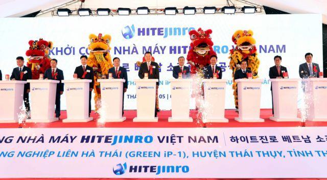 HiteJinro breaks ground on 100 million soju factory in Thái Bình 