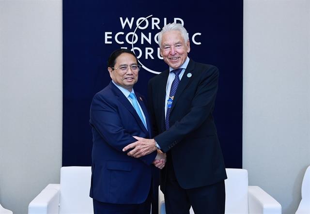 Prime Minister meets World Economic Forum leaders