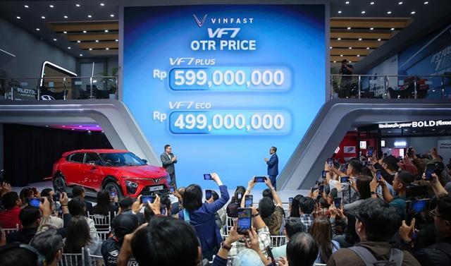VinFast launches all-electric VF 7 SUV in Indonesia