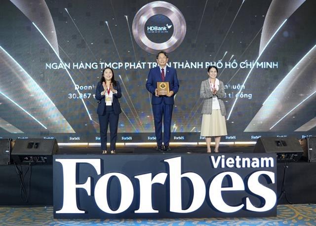 HDBank honoured in Forbes Vietnams Top 50 Listed Companies 2025