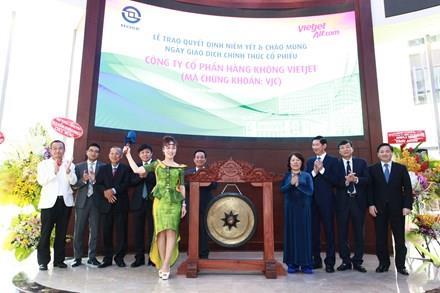 Vietjets shares officially listed on southern bourse