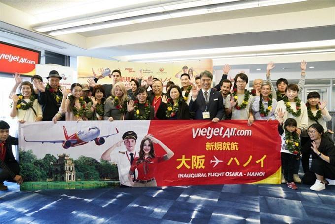Vietjets first direct flight from VN to Japan touches down
