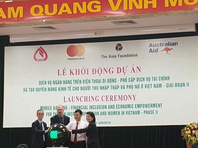 Mobile banking project launched for low income people and women