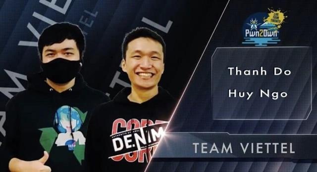 Viet Nam security experts honoured at Pwn2Own Tokyo 2020