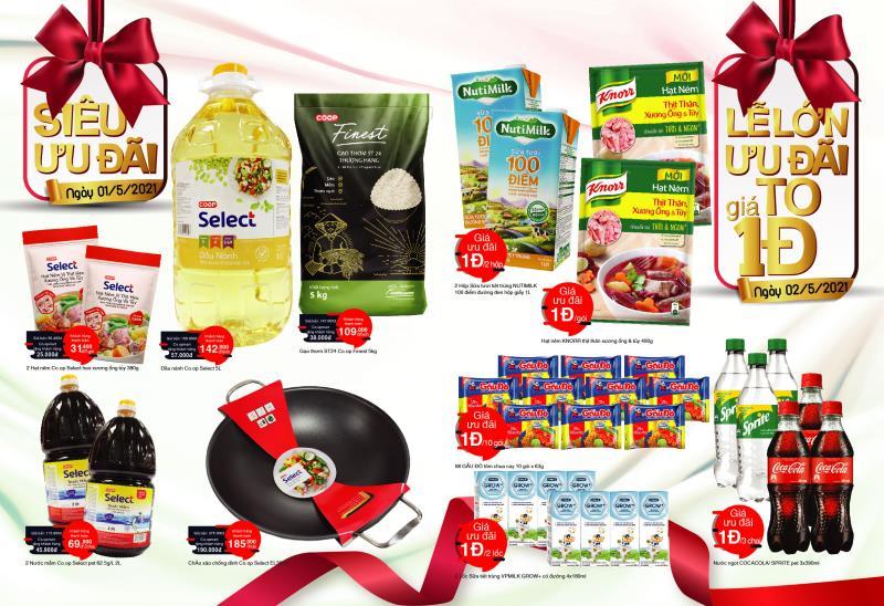 Co.opmart sells many products at just VND1 on weekends