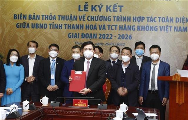 Vietnam Airlines, Thanh Hoa sign 2022-2026 cooperation deal