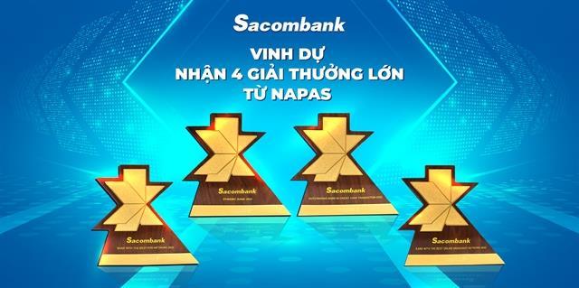 Sacombank wins 4 awards from NAPAS