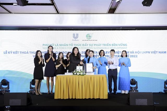 Unilever and Vietnam Womens Union sign five-year partnership agreement