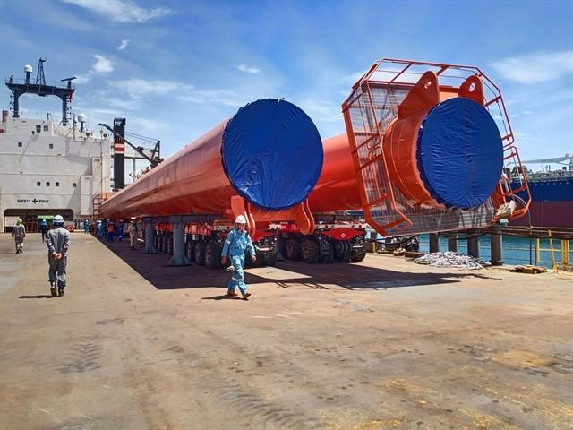 Trungnam SMC helps ship super-heavy goods with volume of 2,500 tonnes