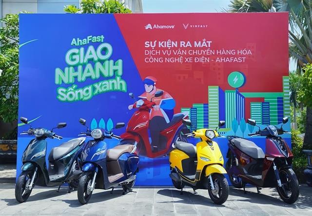 VinFast and Ahamove launch first e-bike transport service