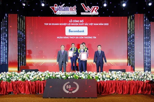 Sacombank named among Vietnam Report top 50 profitable companies