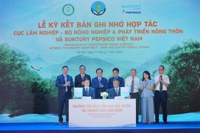 Forestry Department and Suntory PepsiCo Vietnam co-operate in sustainable forest development