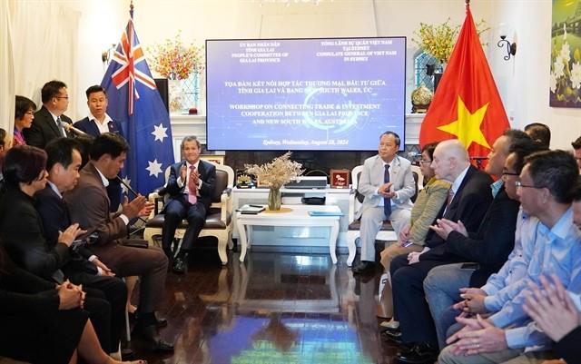 Gia Lai, Australias New South Wales state promote trade, investment co-operation